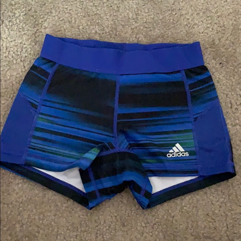 Blue adidas spandex